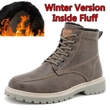 Load image into Gallery viewer, SURGUT Men Pu Leather Lace-up Men Boots
