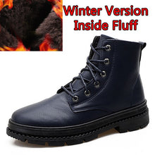 Load image into Gallery viewer, SURGUT Men Pu Leather Lace-up Men Boots