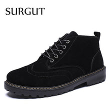 Load image into Gallery viewer, SURGUT Big Size Men Casual Shoes New 2019 New Autumn Winter Ankle Boots