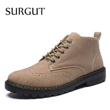 Load image into Gallery viewer, SURGUT Big Size Men Casual Shoes New 2019 New Autumn Winter Ankle Boots