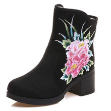 Load image into Gallery viewer, COVOYYAR Embroidered Ankle Boots