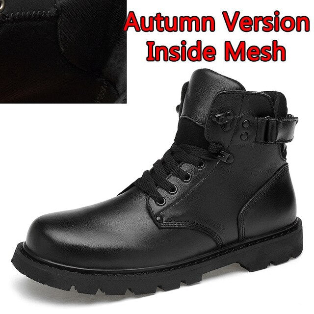 SURGUT 2019 High Quality Split Leather Men Boots