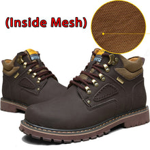 Load image into Gallery viewer, SURGUT Brand Super Warm Men's Winter Leather Men Waterproof
