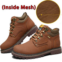 Load image into Gallery viewer, SURGUT Brand Super Warm Men's Winter Leather Men Waterproof