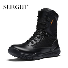 Load image into Gallery viewer, SURGUT Fashion Ankle Boots High Quality Split Leather Autumn And Winter