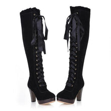 Load image into Gallery viewer, COVOYYAR 2019 Fashion Knee High Boots British Women High Heeled Boots