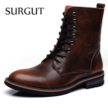 Load image into Gallery viewer, SURGUT Men Motorcycle Boots