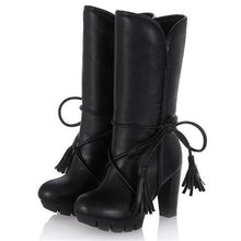 Load image into Gallery viewer, COVOYYAR 2019 Fashion Fringe Platform Snow Boots
