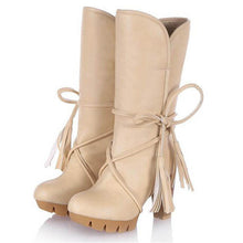 Load image into Gallery viewer, COVOYYAR 2019 Fashion Fringe Platform Snow Boots